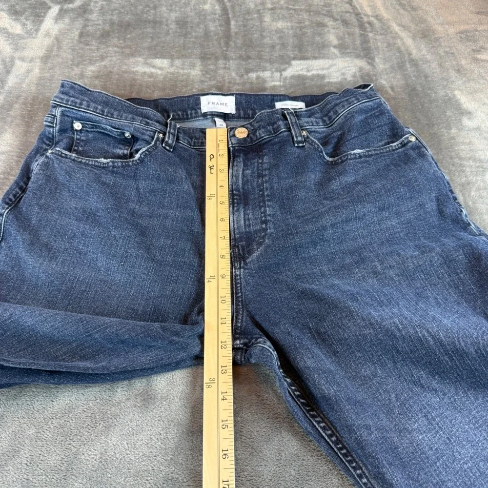 Frame Modern Straight‎ Jeans Mens 38 West Ridge Blue LMSST456 Denim Straight Leg